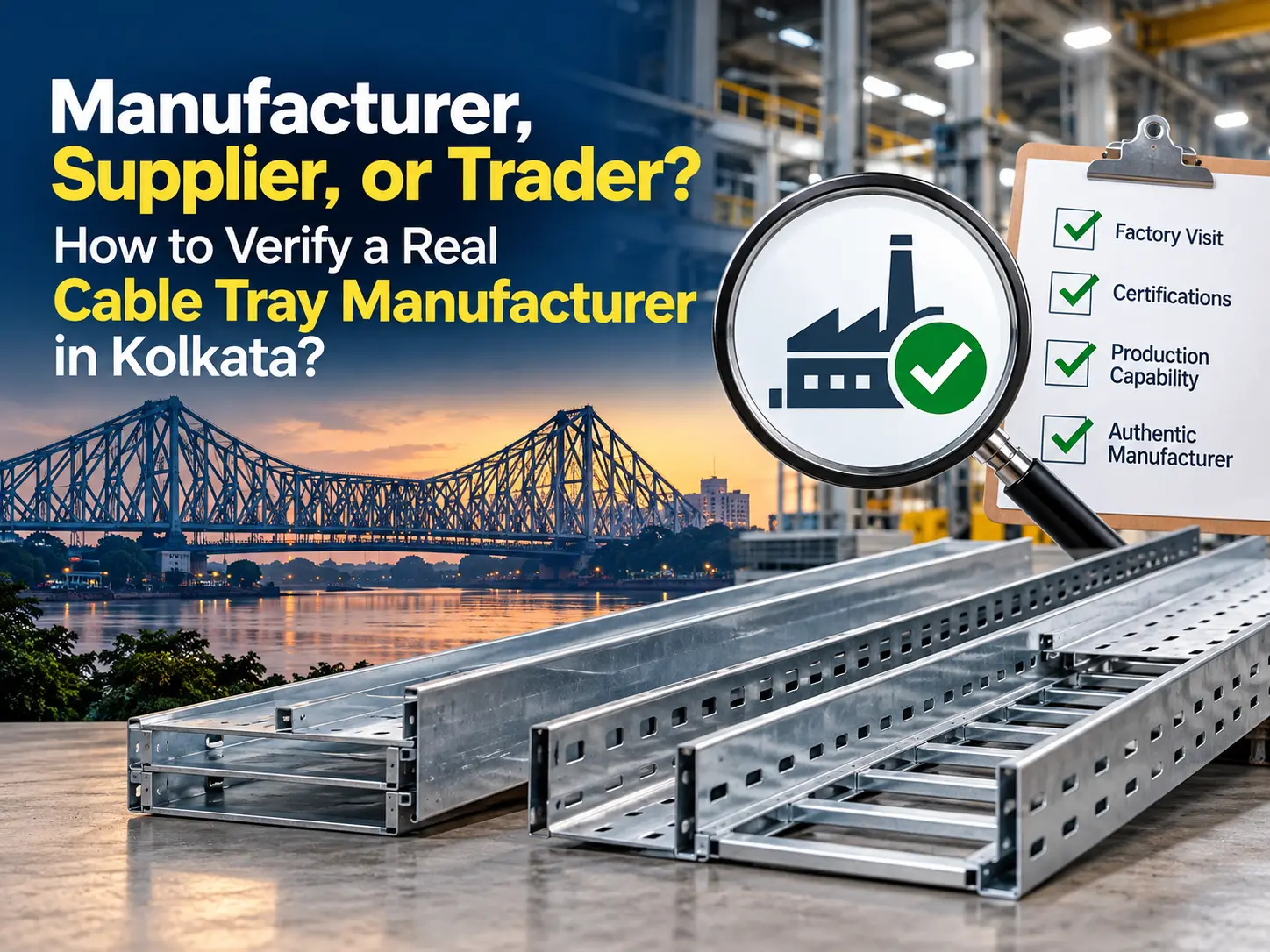 Manufacturer, Supplier, or Trader? How to Verify a Real Cable Tray Manufacturer in Kolkata?