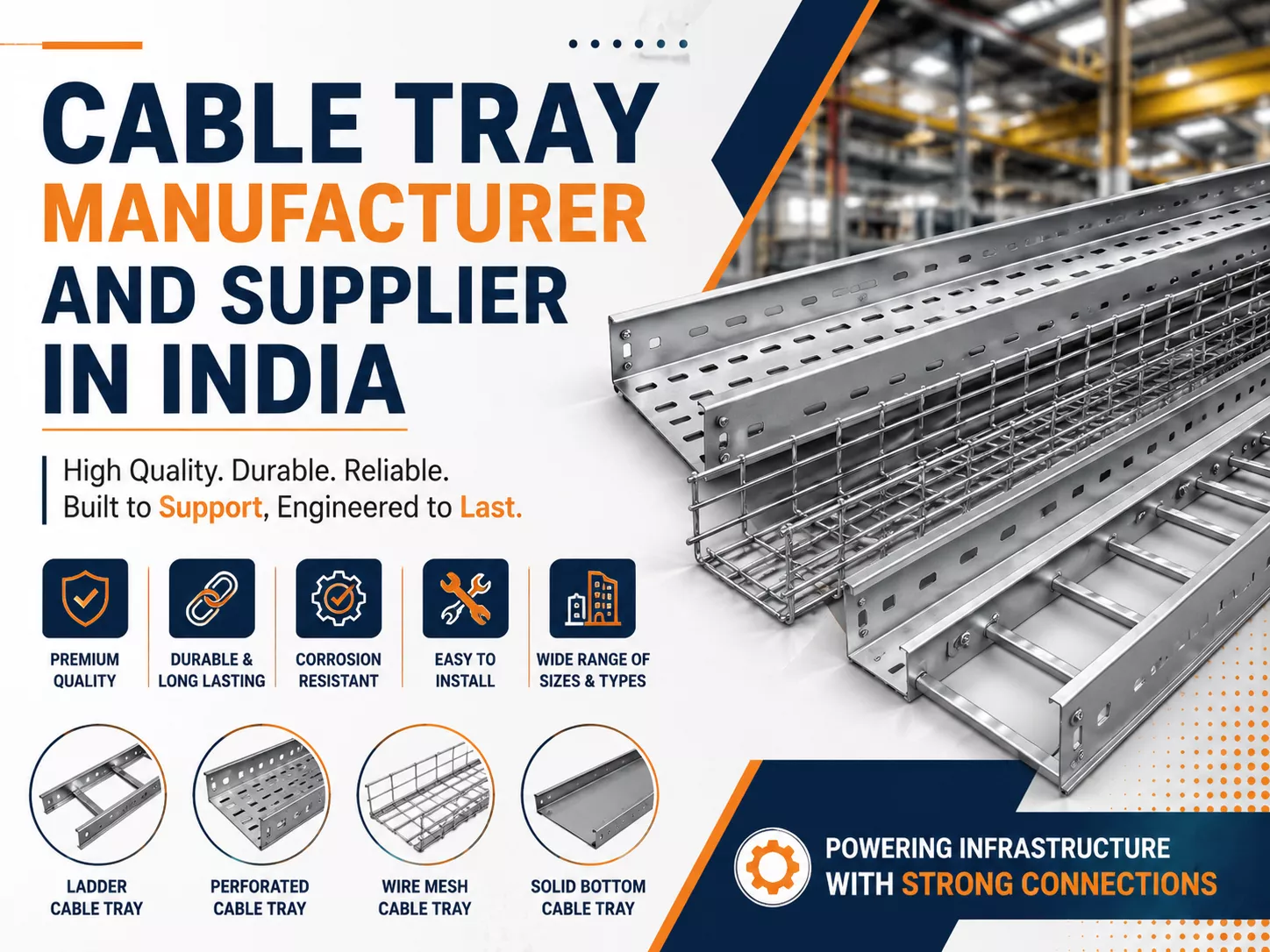 Cable Tray Manufacturer and Supplier in India