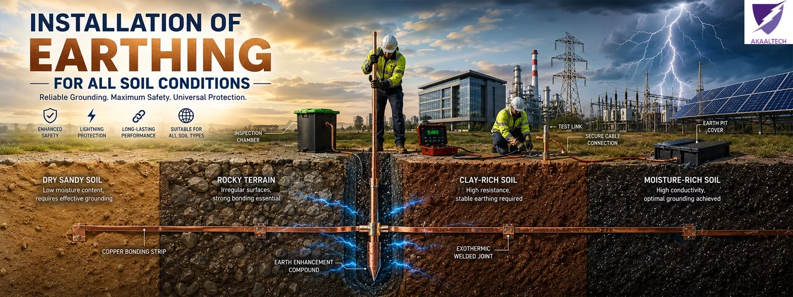  Installation of Earthing for All Soil Conditions: A Complete Guide
